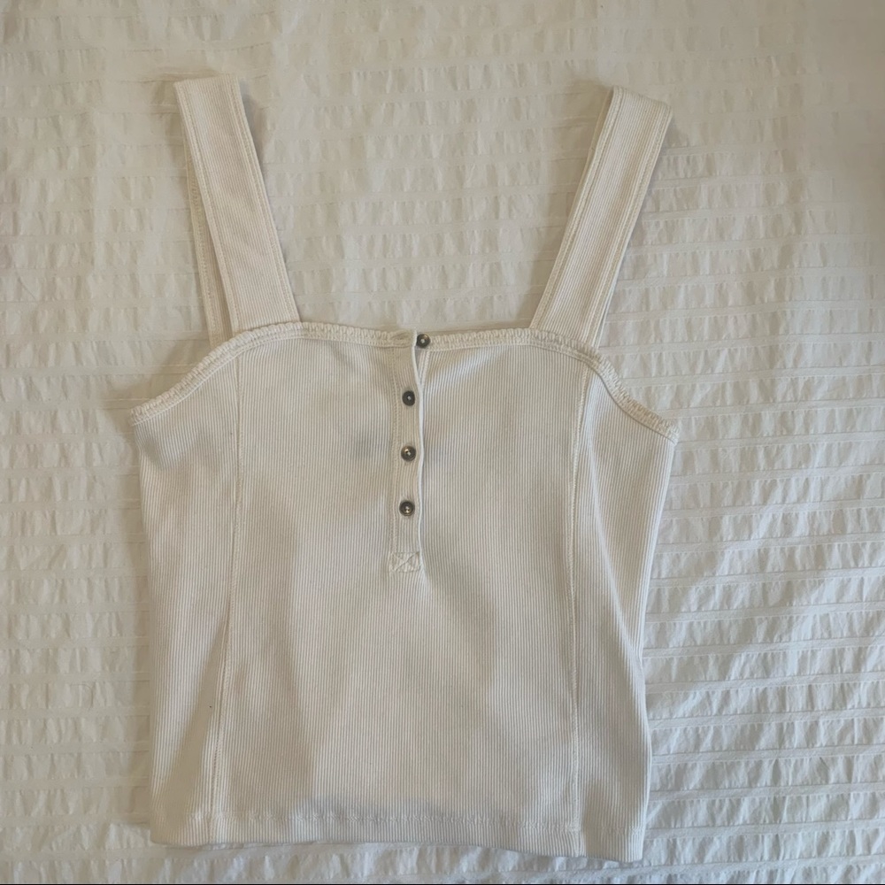 Abercrombie white tank top
